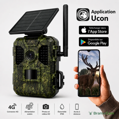4G Wildkamera mit Solarpanel – ohne WLAN & ohne Vertrag, inkl. SIM + 128 GB MicroSD