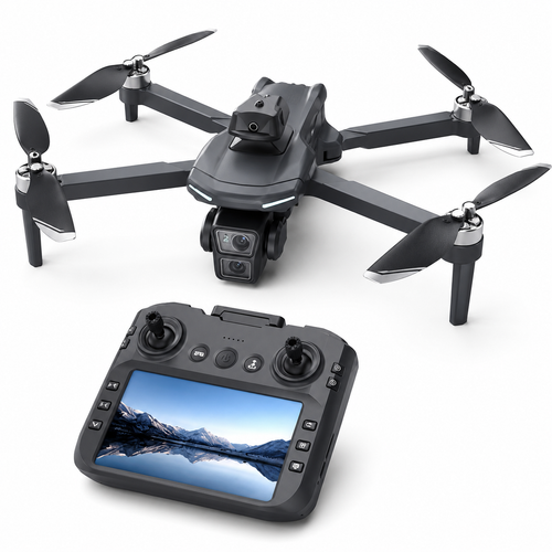 GPS Drohne WLAN FPV – 5,6-Zoll-Display & 3 Akkus – Nachtrevier