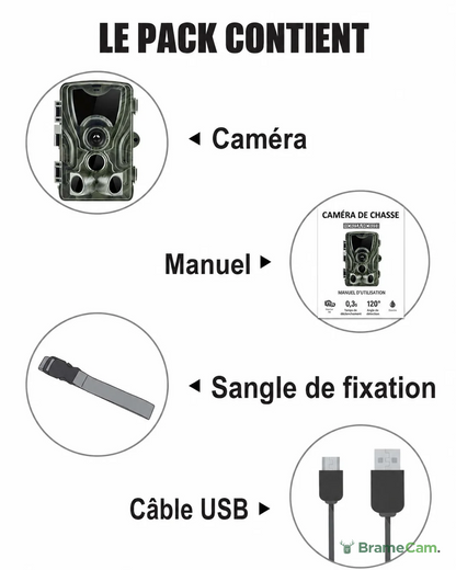 Wildkamera 20 MP mit LCD-Display – Infrarot-Nachtsicht 36 LED, Zeitstempel