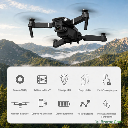 Faltbare Drohne 1080p WLAN – ideal für Einsteiger