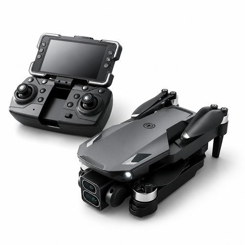 Faltbare Drohne WLAN FPV – integriertes Display & 3 Akkus – Nachtrevier