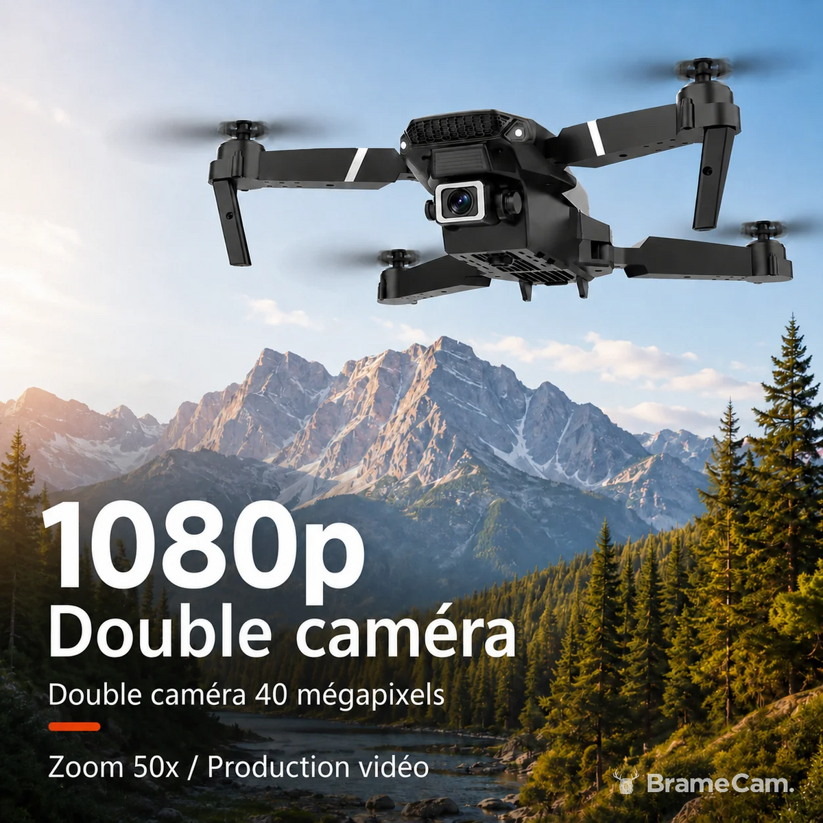 Faltbare Drohne 1080p WLAN – ideal für Einsteiger